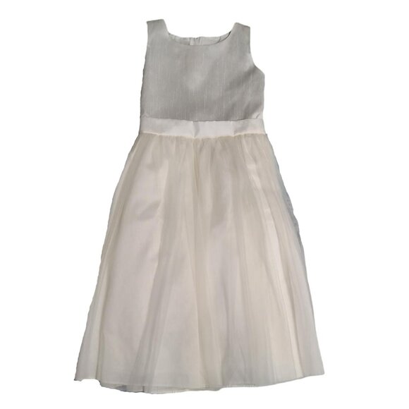 Charlotte Silk and Tulle Dress - Ivory - NWT